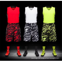 Top Qualität atmungsaktiv Camouflage Basketball Uniform Basketball Jersey Sportswear
